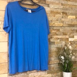 NWT- Pretty Blue Piko Top